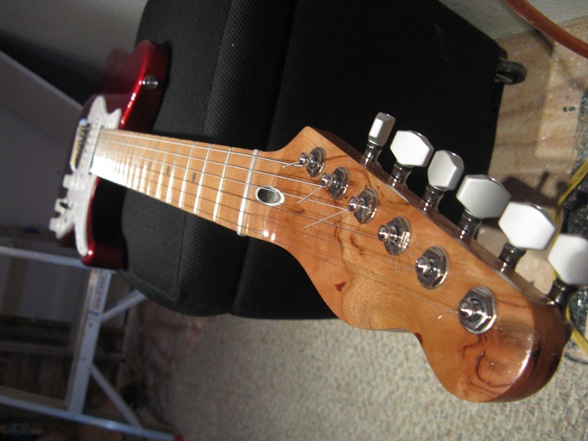 cherry guitar neck